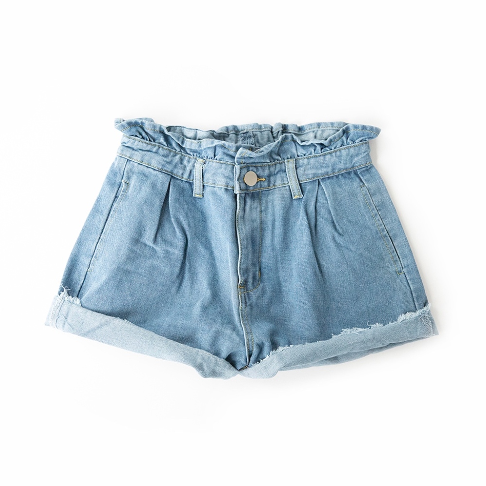 NWT! ♡ Paperbag Denim Shorts, ON SALE!